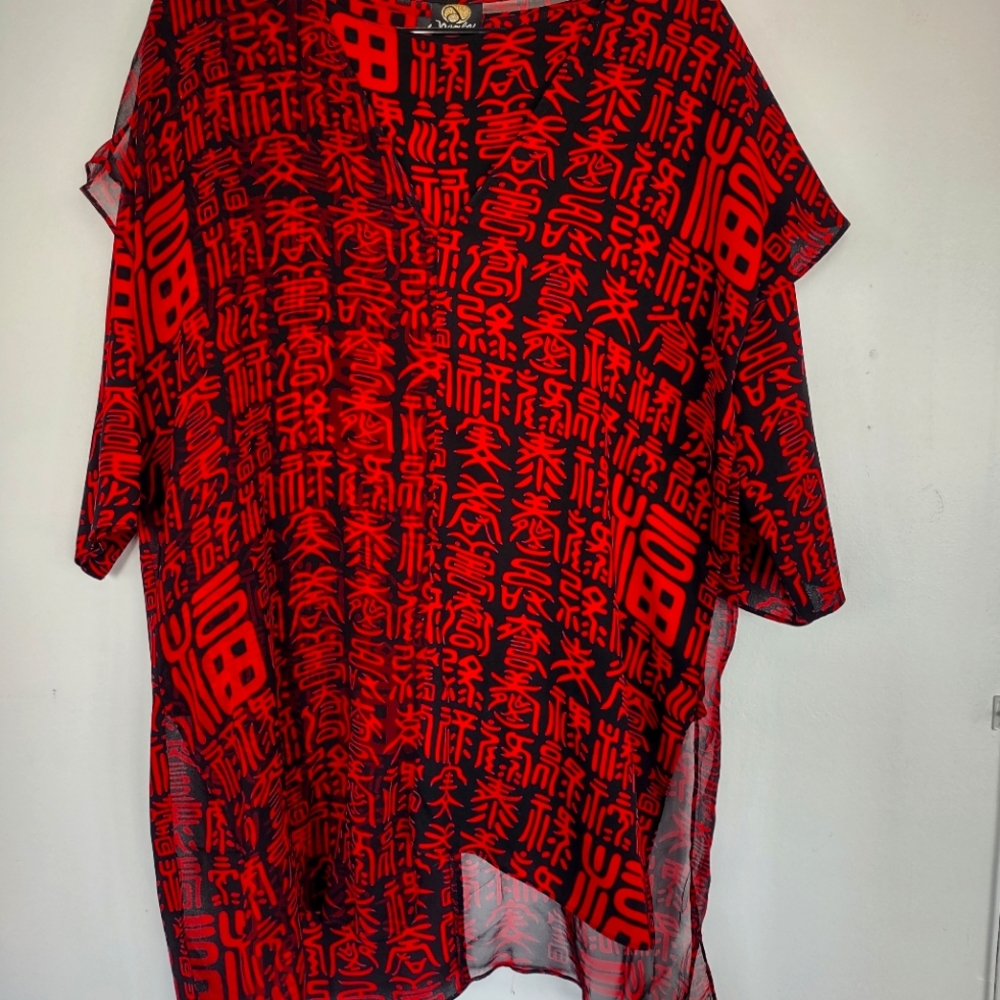 Anne Namba 💯 silk two peice blouse